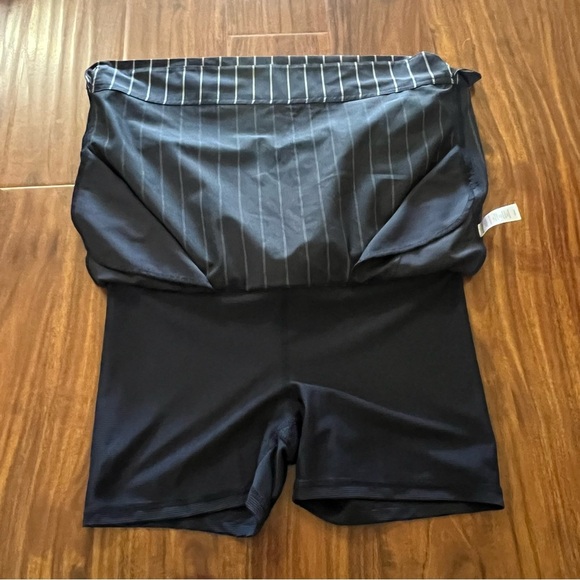 Athleta Stripe Midtown Skort Skirt Navy Blue Stripe size 4 - Picture 6 of 10